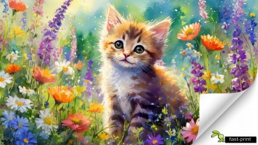 Fototapeta-3d-KOTEK-Winylowa-Laminowana